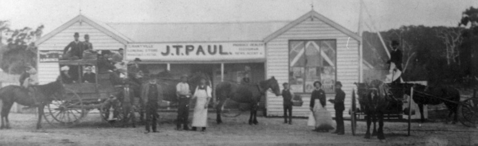 J. T. Paul’s Grantville store, circa 1890s
