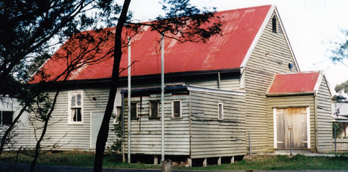 The old Grantville Hall on 27 April 1993, two days before demolition