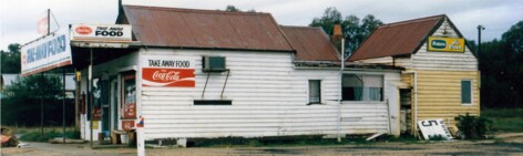 The old general store on the east side of the Bass Highway